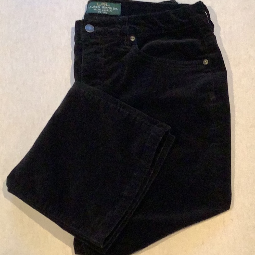 Lauren Ralph Lauren - JEANS (Corduroy, Baby Wale) - Black - Women’s Size 12P EUC